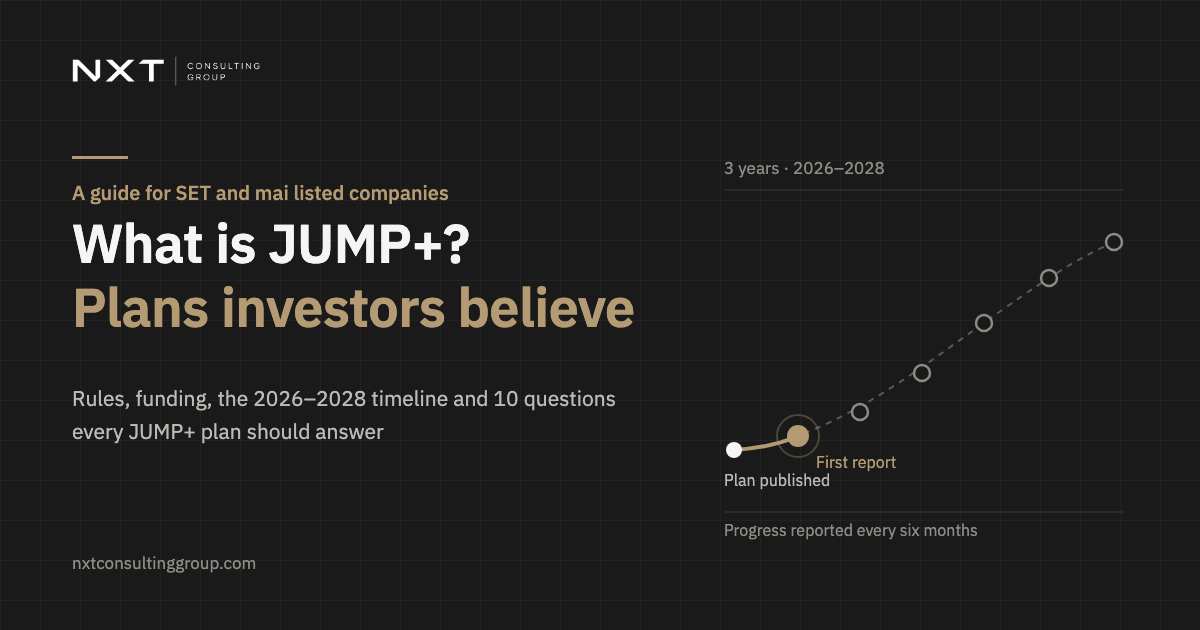 What Is JUMP+? A Guide for Thai Listed Companies: Rules, Funding and How to Build a Plan Investors Believe